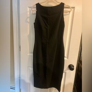 Theory dark gray dress sz 6. High neck tank dress for the office